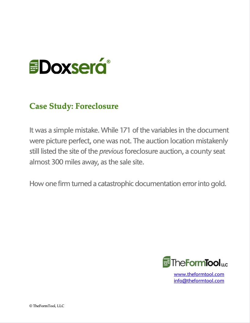Foreclosure white paper cover